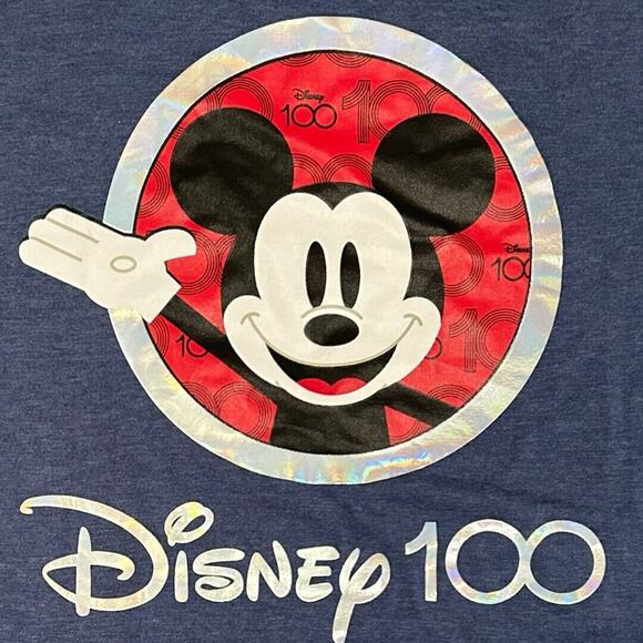 Disney Adult Unisex 100th Anniversary Graphic‎ Short Sleeve Tee T-Shirt Size L - Picture 2 of 5